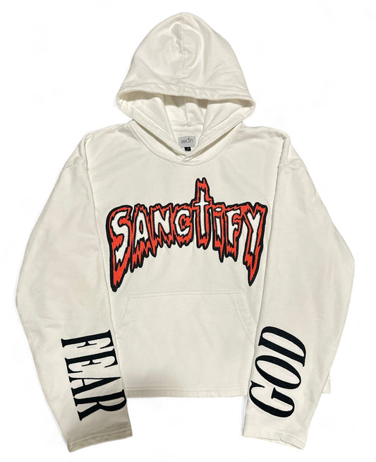 WHT "SANCTIFY" HOODIE